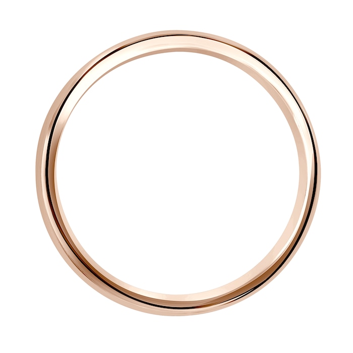 Mappin & Webb 18ct Rose Gold 6mm Standard Domed Court Wedding Ring