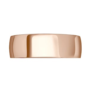 Mappin & Webb 18ct Rose Gold 7mm Standard Domed Court Wedding Ring