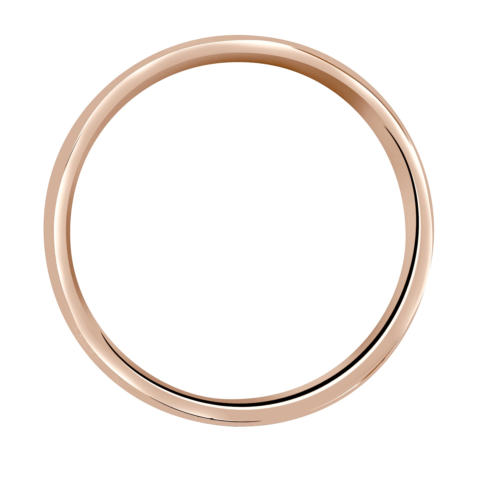 Mappin & Webb 18ct Rose Gold 7mm Standard Domed Court Wedding Ring