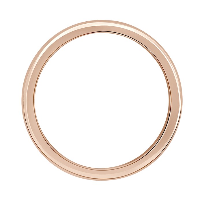 Mappin & Webb 18ct Rose Gold 2.5mm Luxury D-shape Court Wedding Ring