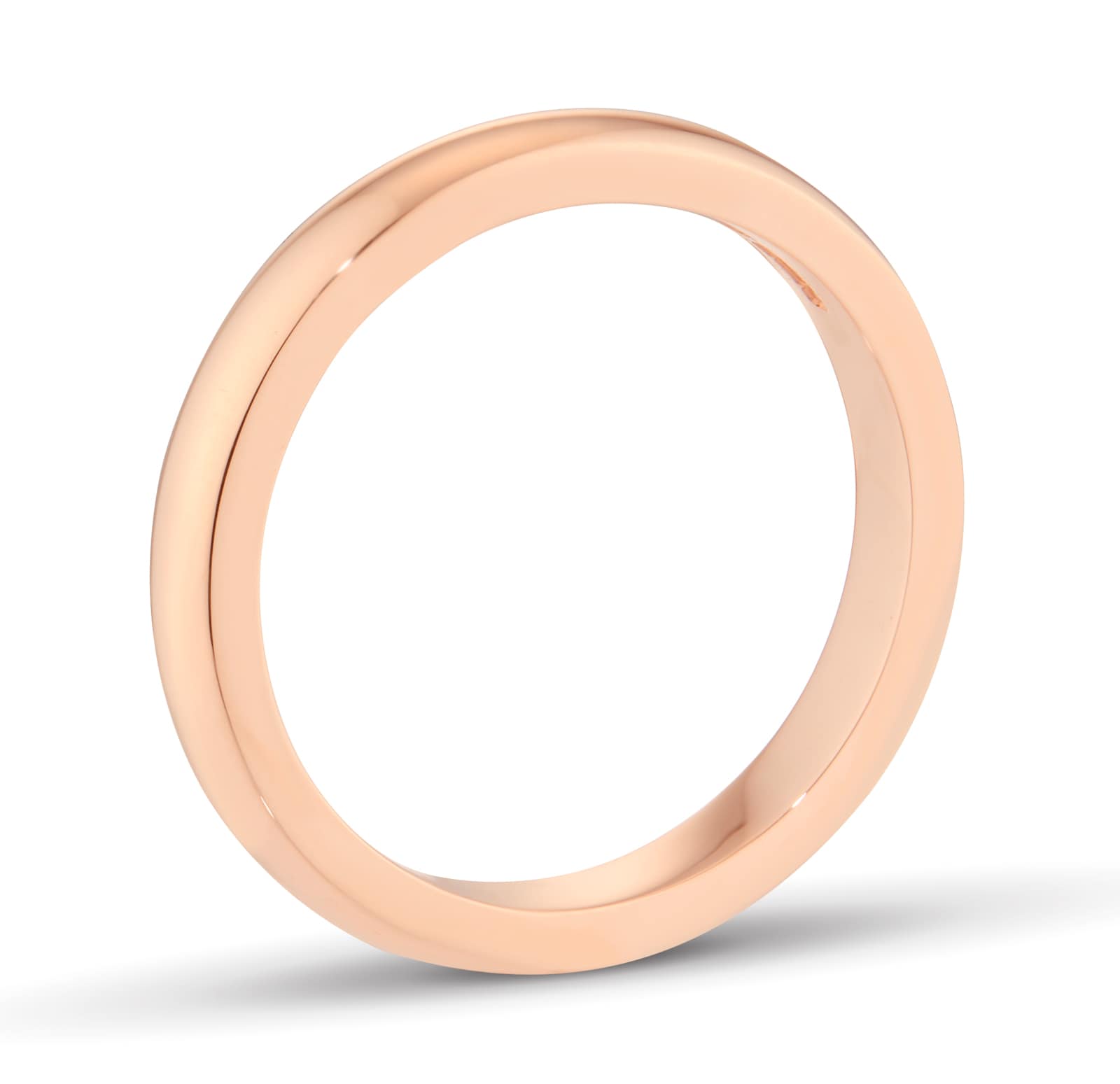 Mappin & Webb 18ct Rose Gold 3mm Luxury D-shape Court Wedding Ring Mappin & Webb 18ct Rose Gold 3mm Luxury D-shape Court Wedding Ring