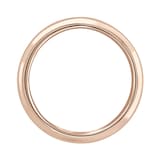 Mappin & Webb 18ct Rose Gold 3.5mm Luxury D-shape Court Wedding Ring