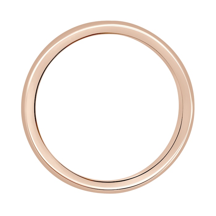 Mappin & Webb 18ct Rose Gold 4mm Luxury D-shape Court Wedding Ring
