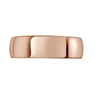 Mappin & Webb 18ct Rose Gold 7mm Luxury D-shape Court Wedding Ring