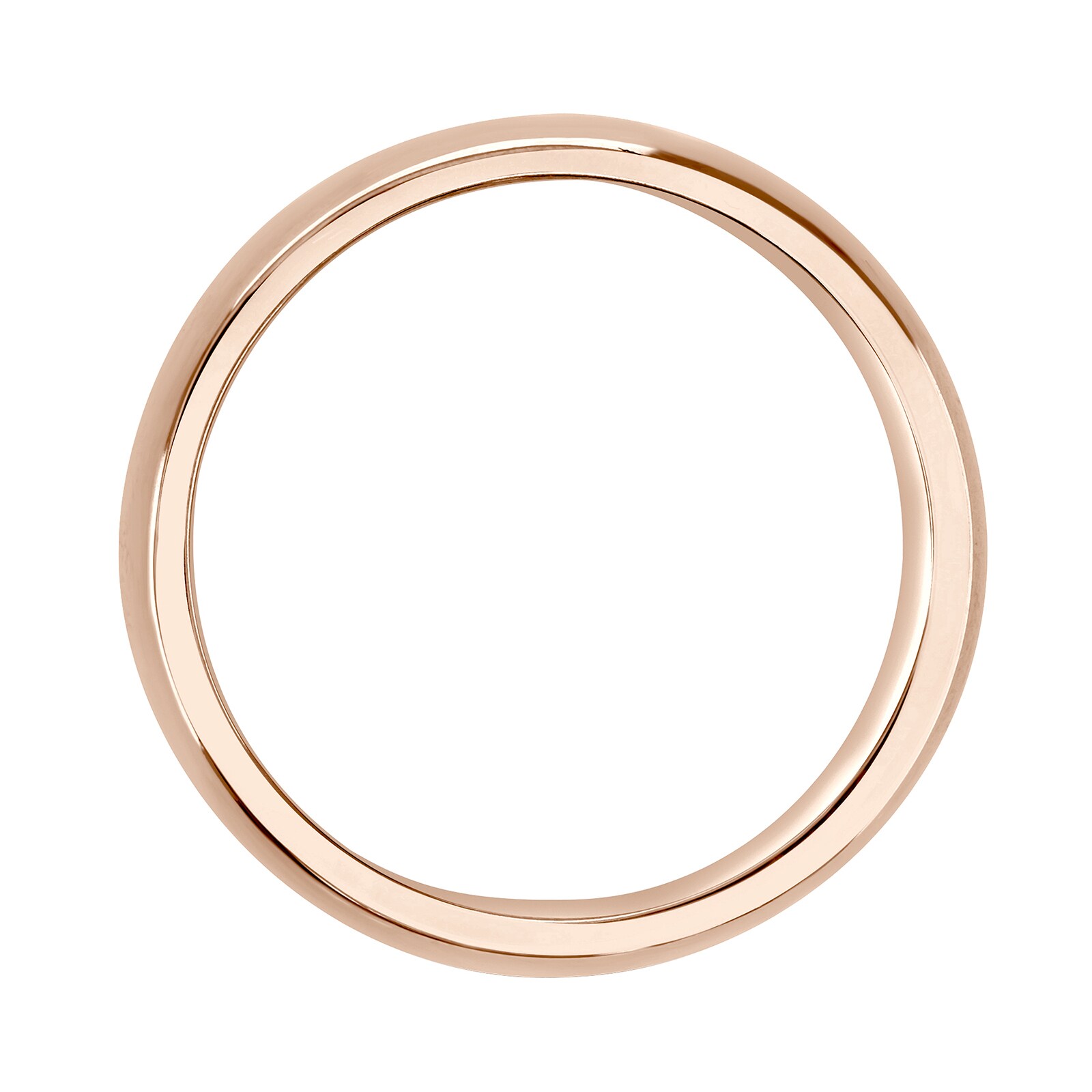 Mappin & Webb 18ct Rose Gold 7mm Luxury D-shape Court Wedding Ring