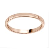 Mappin & Webb 18ct Rose Gold 2mm Standard Modern Court  Wedding Ring
