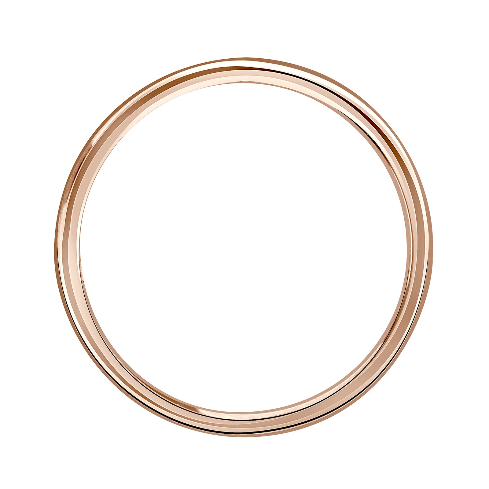 Mappin & Webb 18ct Rose Gold 2mm Standard Modern Court  Wedding Ring