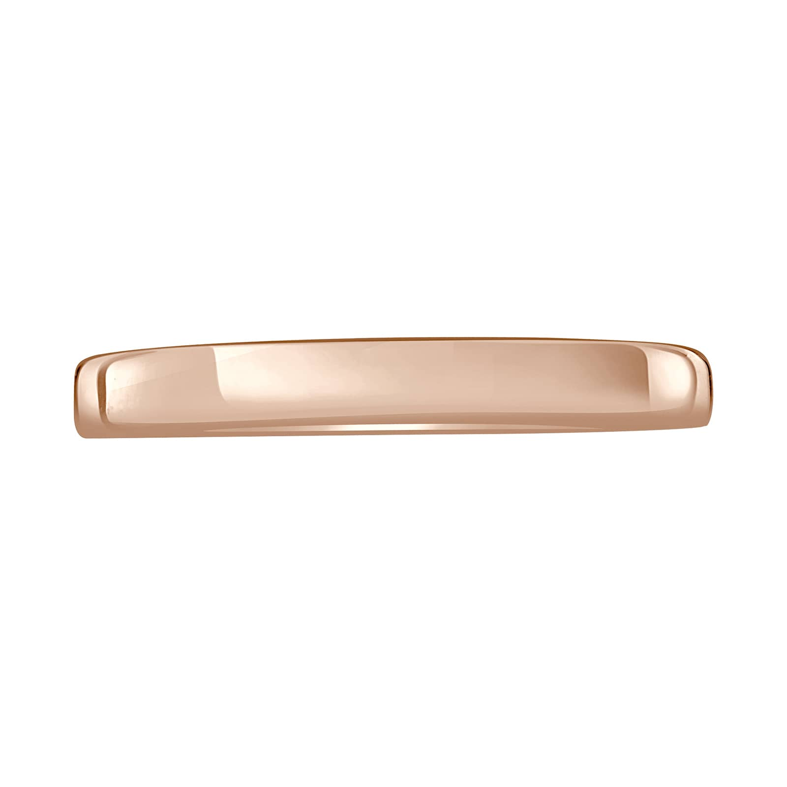 Mappin & Webb 18ct Rose Gold 2.5mm Standard Modern Court  Wedding Ring