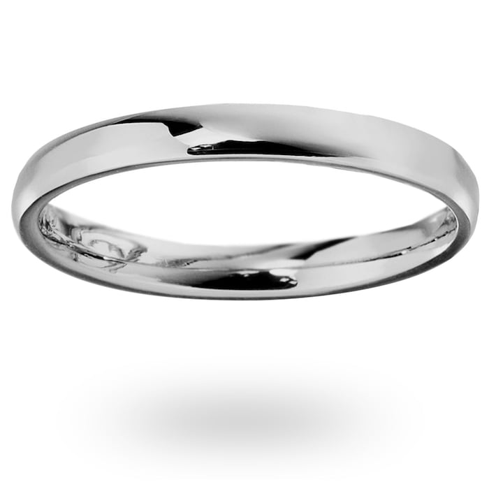 Mappin & Webb Palladium 2.5mm Standard Modern Court  Wedding Ring