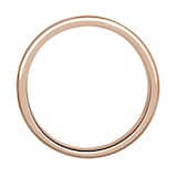 Mappin & Webb 18ct Rose Gold 3.5mm Standard Modern Court  Wedding Ring