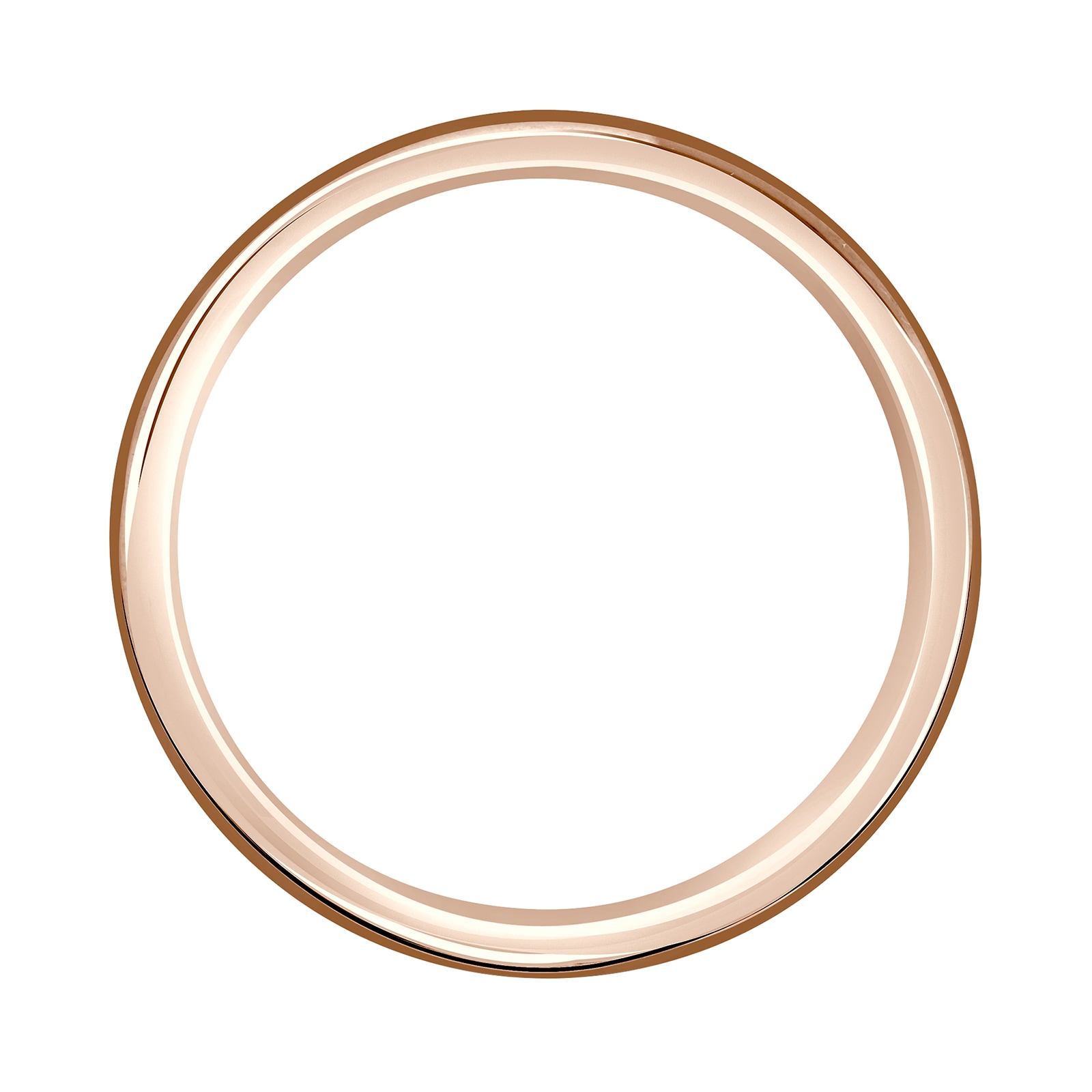 Mappin & Webb 18ct Rose Gold 4mm Standard Modern Court  Wedding Ring