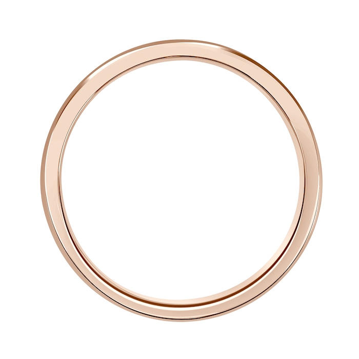 Mappin & Webb 18ct Rose Gold 5mm Standard Modern Court  Wedding Ring