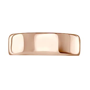 Mappin & Webb 18ct Rose Gold 7mm Standard Modern Court  Wedding Ring