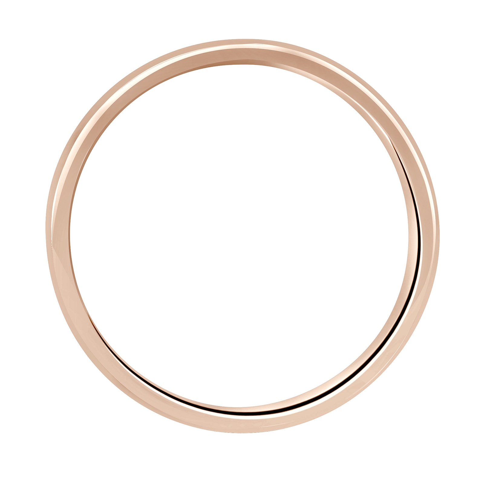 Mappin & Webb 18ct Rose Gold 7mm Standard Modern Court  Wedding Ring