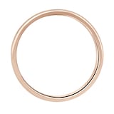 Mappin & Webb 18ct Rose Gold 7mm Standard Modern Court  Wedding Ring
