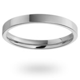 Mappin & Webb Palladium 2mm Heavy Flat Court Wedding Ring