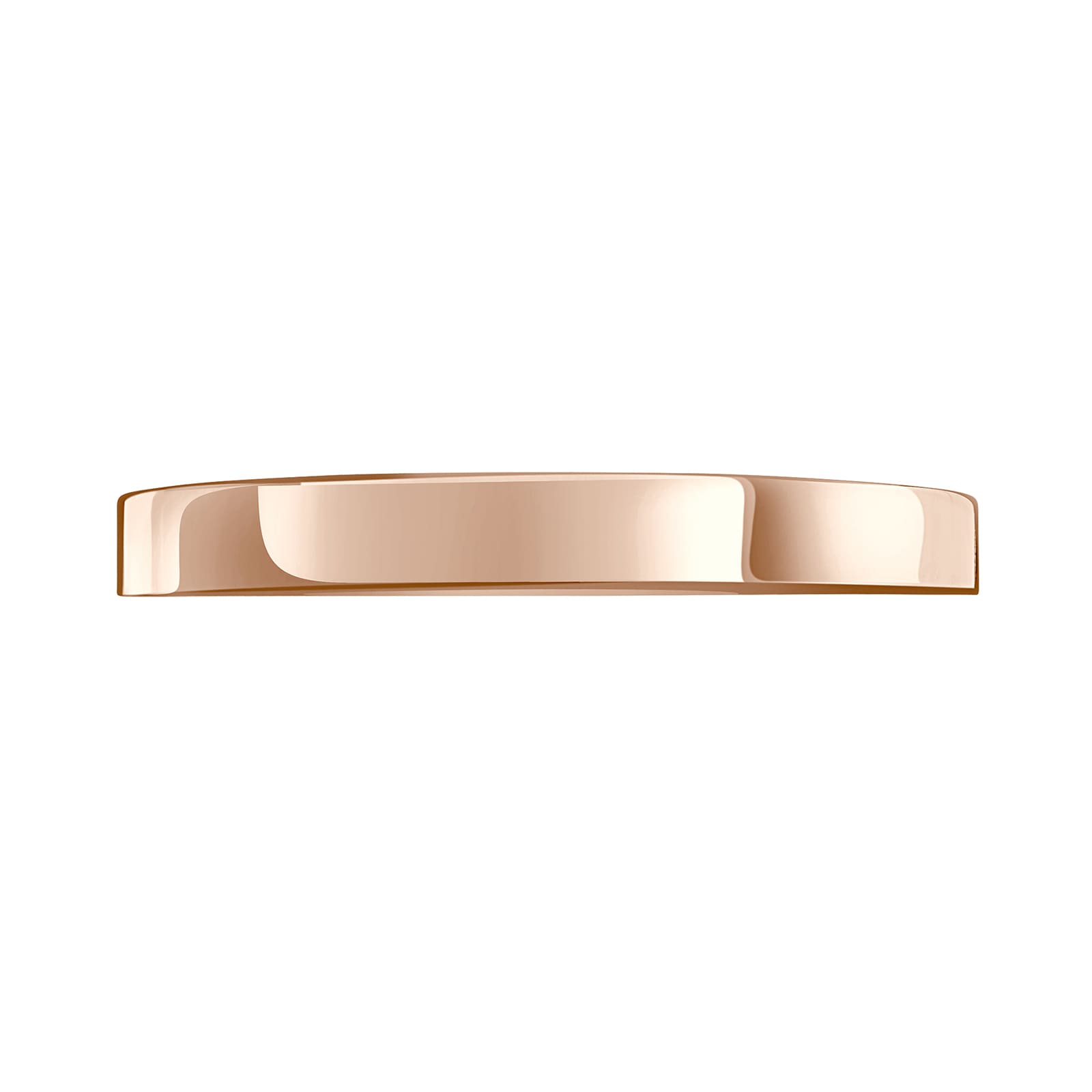 Mappin & Webb 18ct Rose Gold 2.5mm Heavy Flat Court Wedding Ring