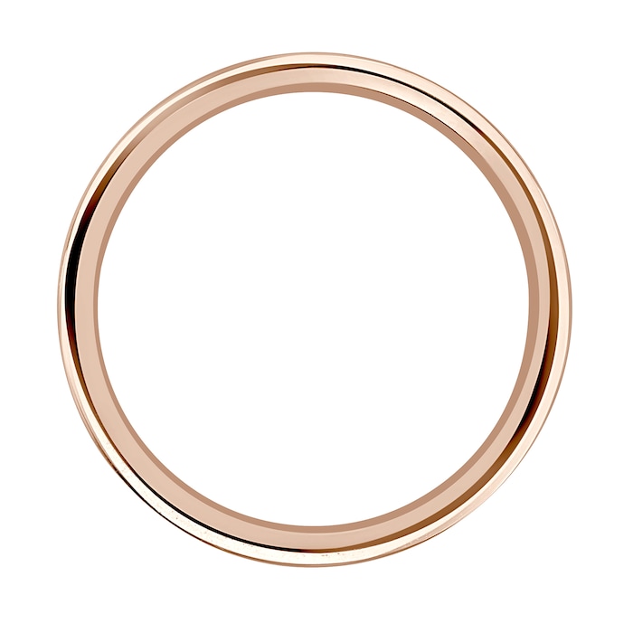 Mappin & Webb 18ct Rose Gold 5mm Heavy Flat Court Wedding Ring