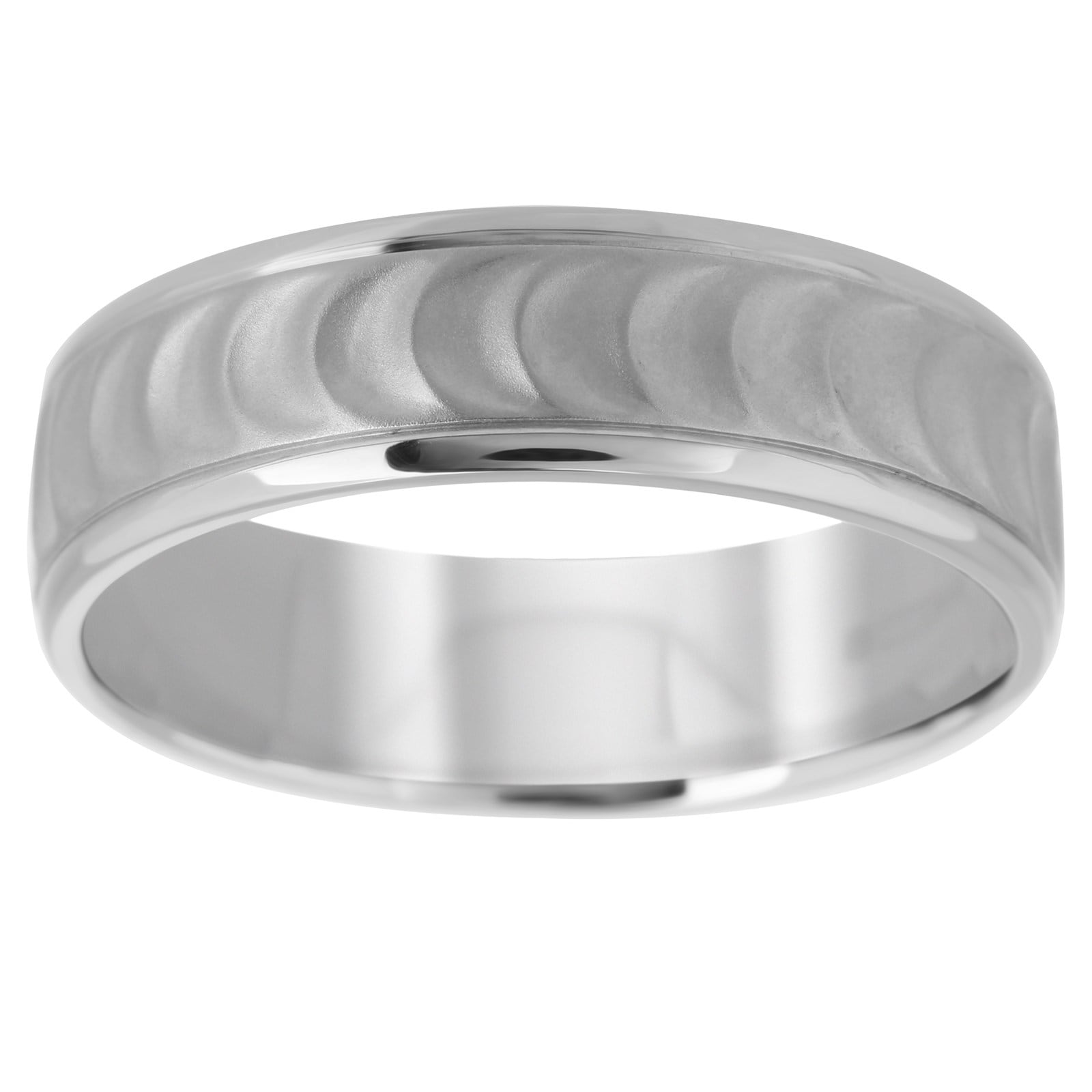 Palladium 500 6mm Fancy Pattern Band - Ring Size T