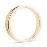 Goldsmiths 18ct Yellow Gold 3.5mm Crossover Wedding Band Ring