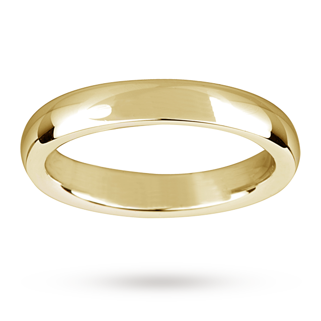 Mappin & Webb 4mm Heavy Court Gents Wedding Ring In 18 Carat Yellow Gold