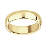 Mappin & Webb 6mm Heavy Court Gents Wedding Ring In 18 Carat Yellow Gold