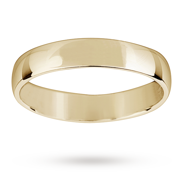 Mappin & Webb 5mm Lightest Court Gents Wedding Ring In 18 Carat Yellow Gold