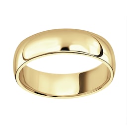 08040404 - 18ct Yellow Gold 6mm Standard Court Wedding Ring