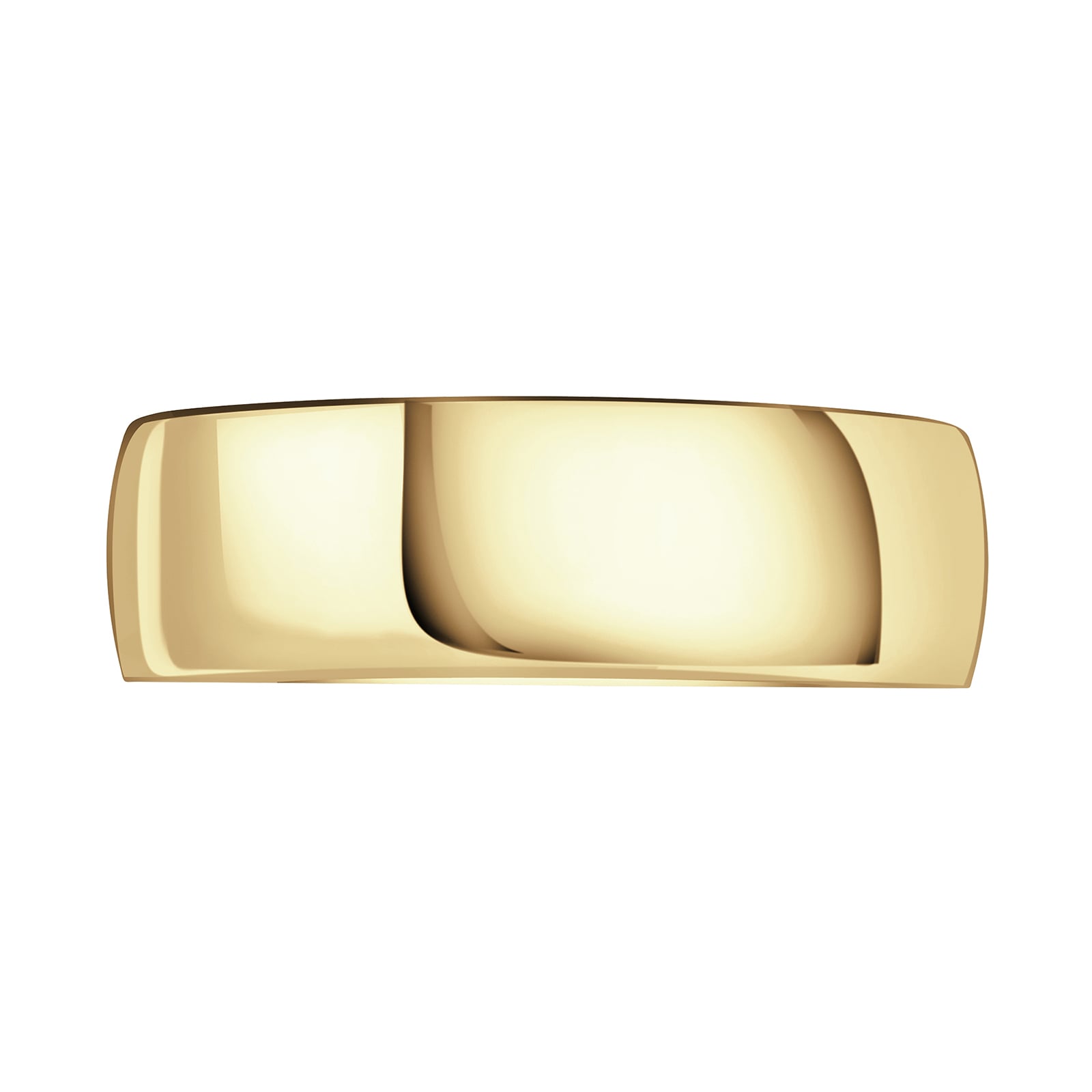 Mappin & Webb 18ct Yellow Gold 7mm Standard Court Wedding Ring - Ring Size T