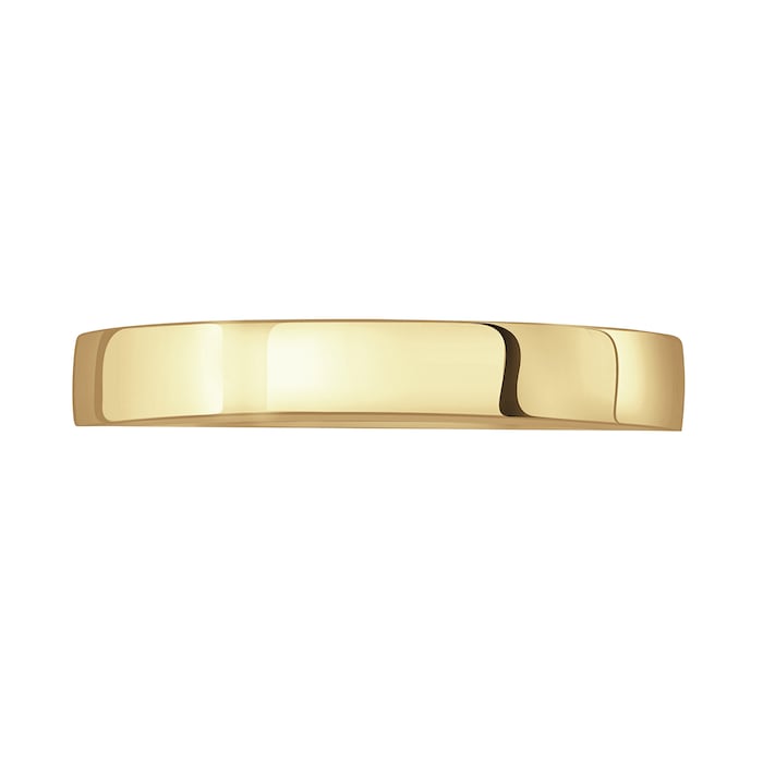 Mappin & Webb 18ct Yellow Gold 3mm Light Low Domed Wedding Ring - Ring Size M