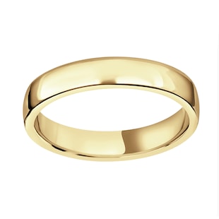 Mappin & Webb 18ct Yellow Gold 3.5mm Standard Domed Court Wedding Ring