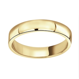 08040414 - 18ct Yellow Gold 4mm Standard Domed Court Wedding Ring