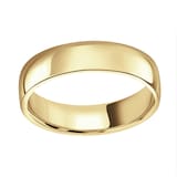 Mappin & Webb 18ct Yellow Gold 5mm Light Low Domed Wedding Ring