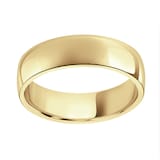 Mappin & Webb 18ct Yellow Gold 6mm Light Low Domed Wedding Ring