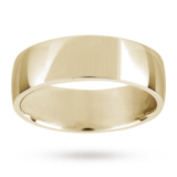 Mappin & Webb 7mm Low Domed Gents Court Wedding Ring In 18 Carat Yellow Gold
