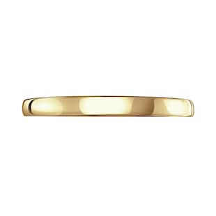 Mappin & Webb 18ct Yellow Gold 2mm Luxury D-Shape Court Wedding Ring