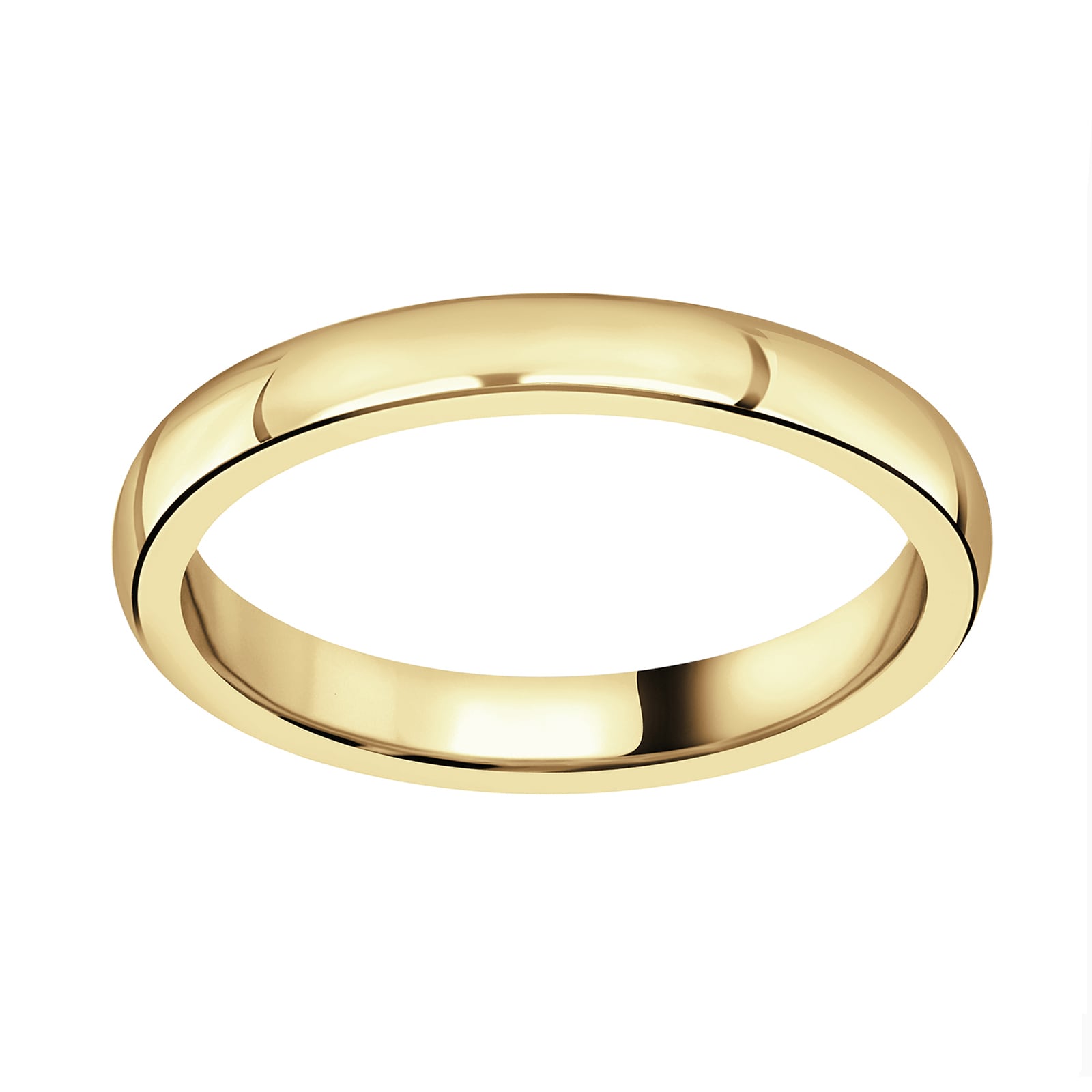 Mappin & Webb 18ct Yellow Gold 2.5mm Luxury D-Shape Court Wedding Ring Mappin & Webb 18ct Yellow Gold 2.5mm Luxury D-Shape Court Wedding Ring