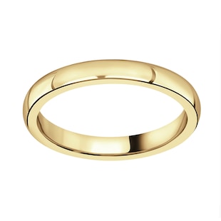 Mappin & Webb 18ct Yellow Gold 2.5mm Luxury D-Shape Court Wedding Ring