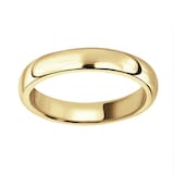 Mappin & Webb 18ct Yellow Gold 3.5mm Luxury D-Shape Court Wedding Ring
