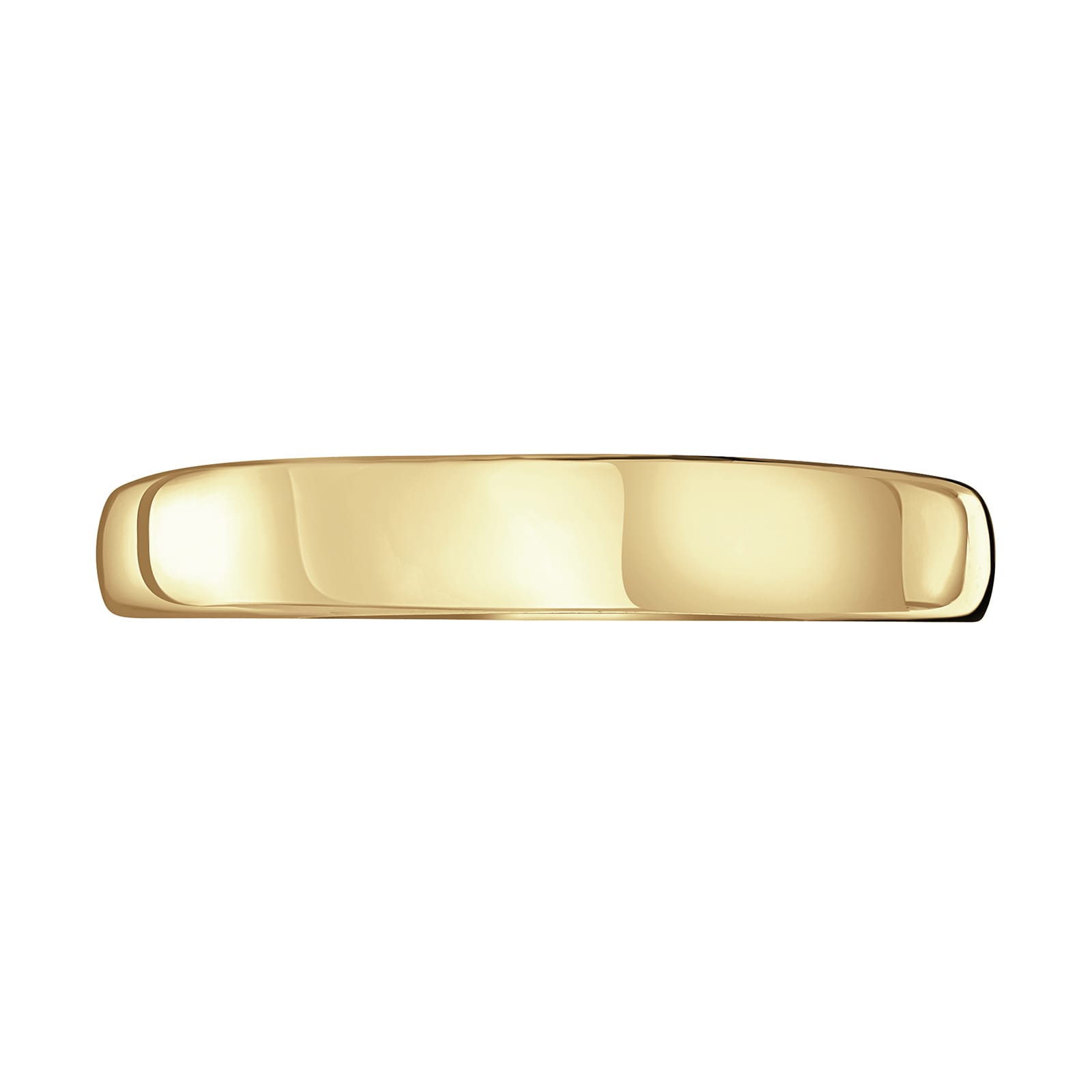 Mappin & Webb 18ct Yellow Gold 3.5mm Luxury D-Shape Court Wedding Ring