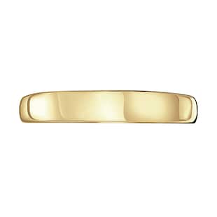 Mappin & Webb 18ct Yellow Gold 3.5mm Luxury D-Shape Court Wedding Ring