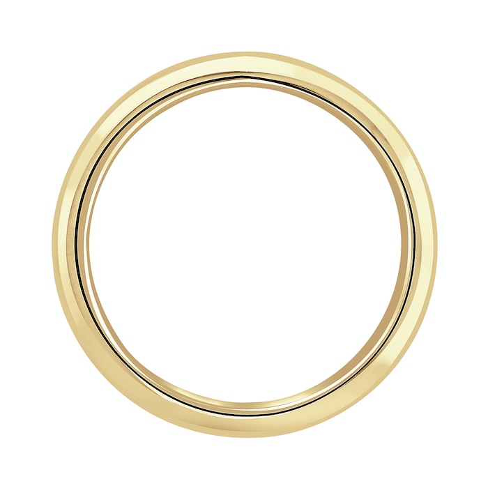 Mappin & Webb 18ct Yellow Gold 3.5mm Luxury D-Shape Court Wedding Ring