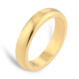 Mappin & Webb 18ct Yellow Gold 4mm Luxury D-Shape Court Wedding Ring
