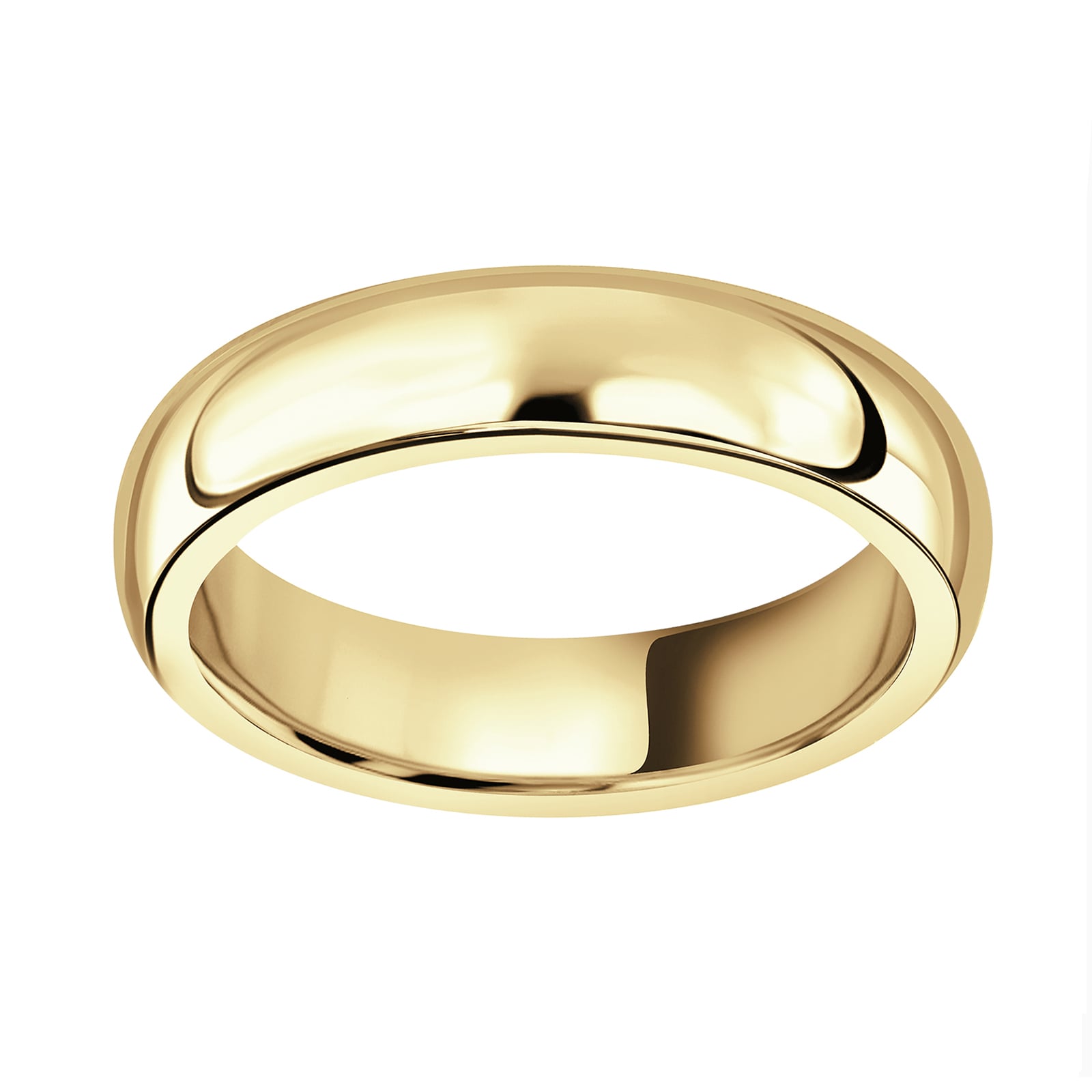Mappin & Webb 18ct Yellow Gold 5mm Luxury D-Shape Court Wedding Ring Mappin & Webb 18ct Yellow Gold 5mm Luxury D-Shape Court Wedding Ring