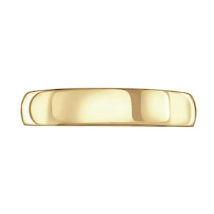 Mappin & Webb 18ct Yellow Gold 5mm Luxury D-Shape Court Wedding Ring