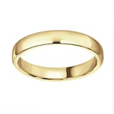 Mappin & Webb 18ct Yellow Gold 3mm Light Flat Comfort Fit Wedding Ring