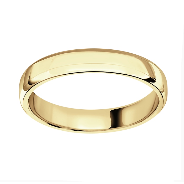Mappin & Webb 18ct Yellow Gold 3.5mm Standard Modern Court Court Wedding Ring