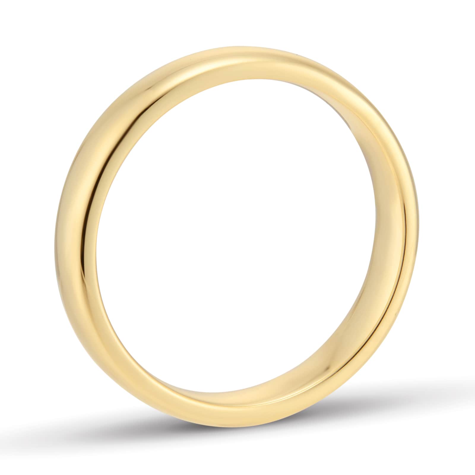 Mappin & Webb 18ct Yellow Gold 4mm Standard Modern Court Court Wedding Ring
