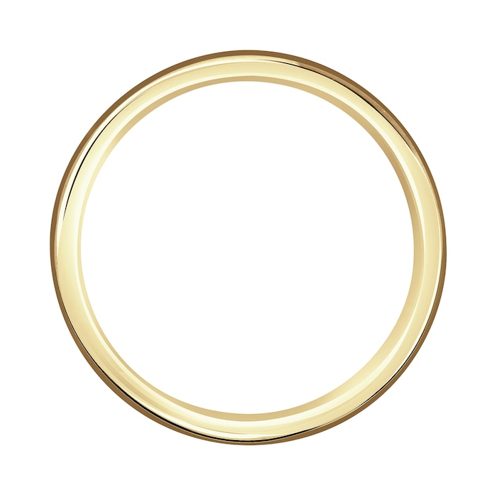 Mappin & Webb 18ct Yellow Gold 4mm Standard Modern Court Court Wedding Ring