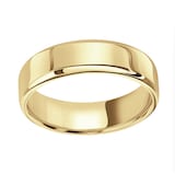 Mappin & Webb 18ct Yellow Gold 6mm Standard Modern Court Court Wedding Ring